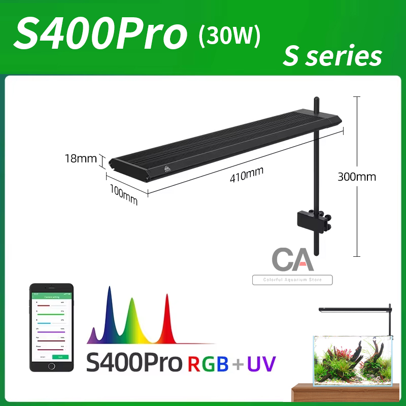 Live Fish Aquarium - WEEK AQUA S Series RGB+UV Full