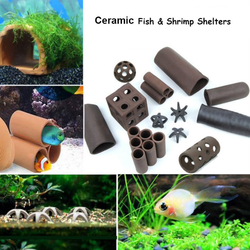 Aquarium Fish Cave - 1pcs Ceramic House For Aquarium Fish