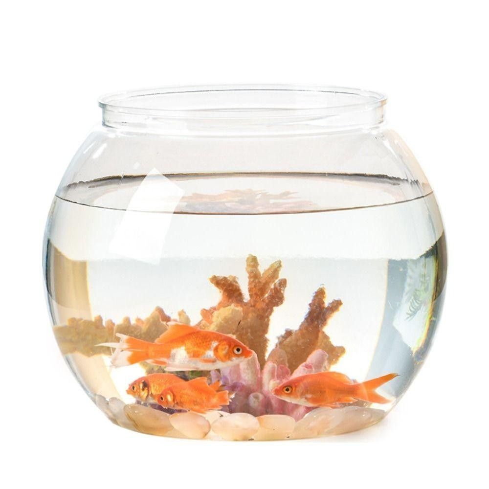 Aquarium Fish In Bowl - Portable Transparent Fish Tank Round Plastic