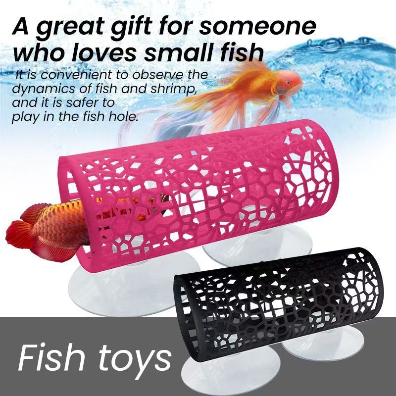 Aquarium Fish Cave - Aquarium Fish Tunnel Toys Betta Fish
