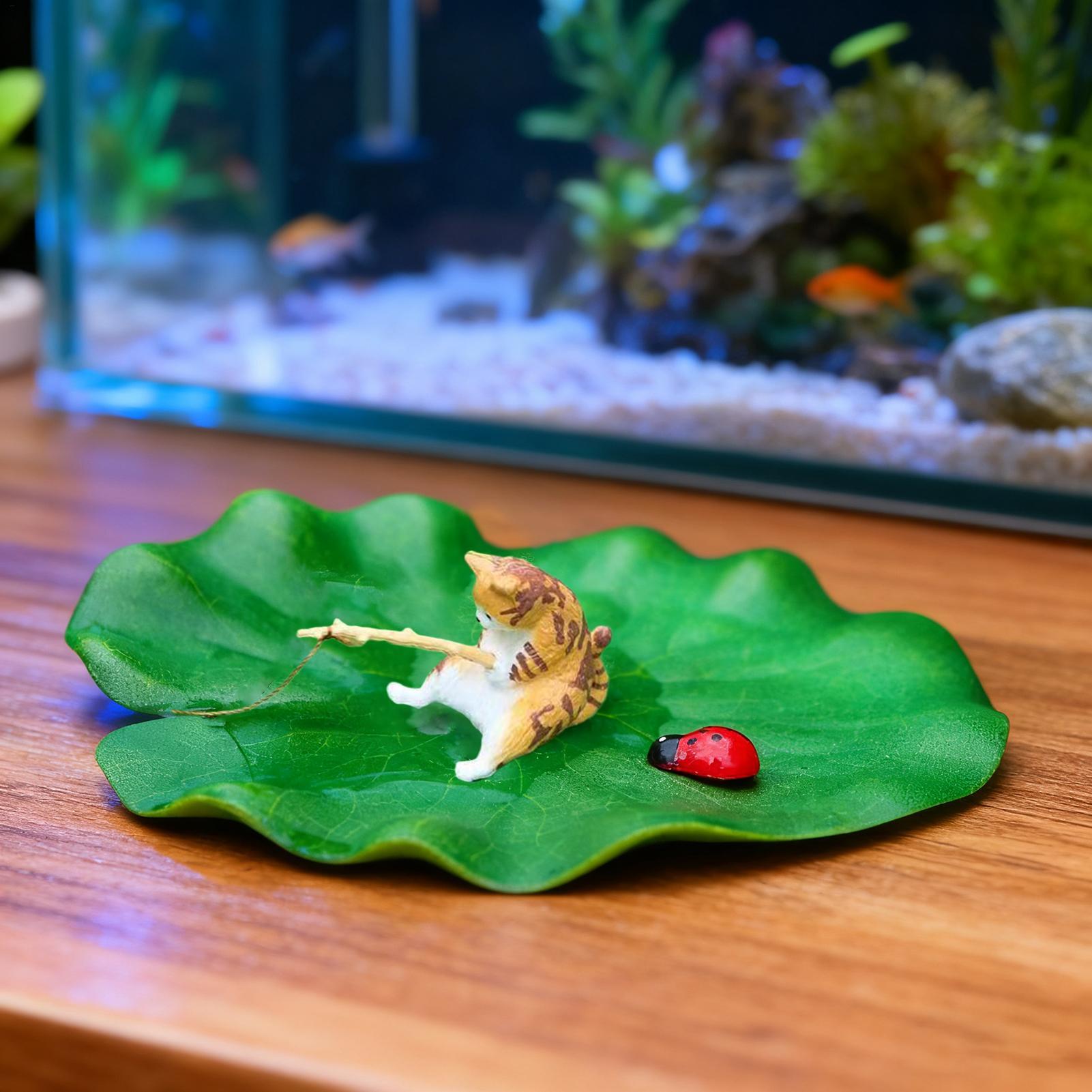 Aquarium Fish For Beginners - Aquarium Decor Floating Cat Fishing Aquarium