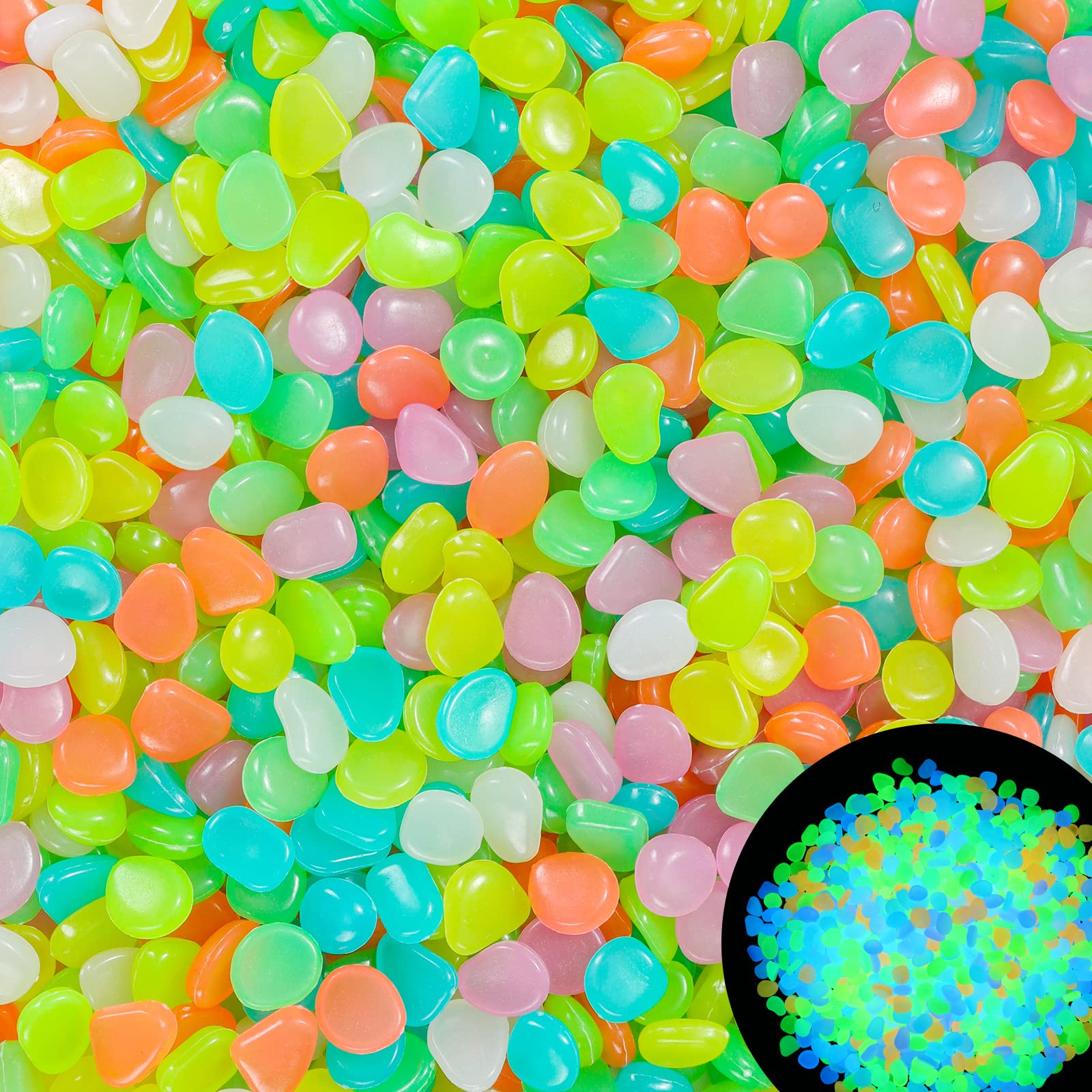 Aquarium Fish Land - 100Pcs Glow in the Dark Garden
