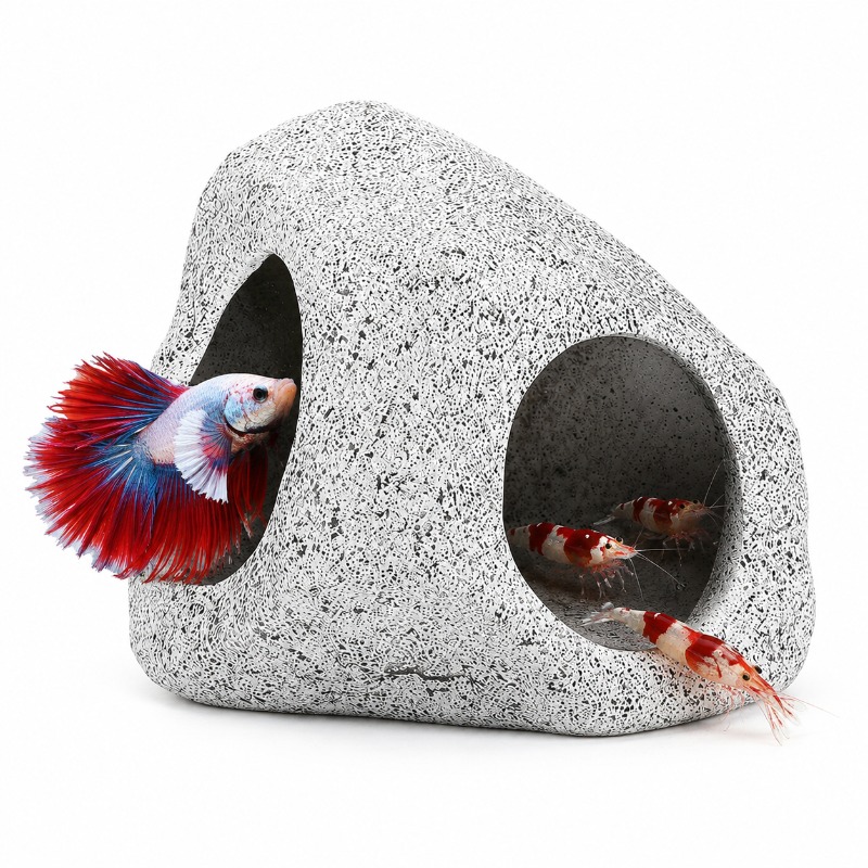 Aquarium Fish Cave - Aquarium Rock Cave Hideout, Ceramic Fish