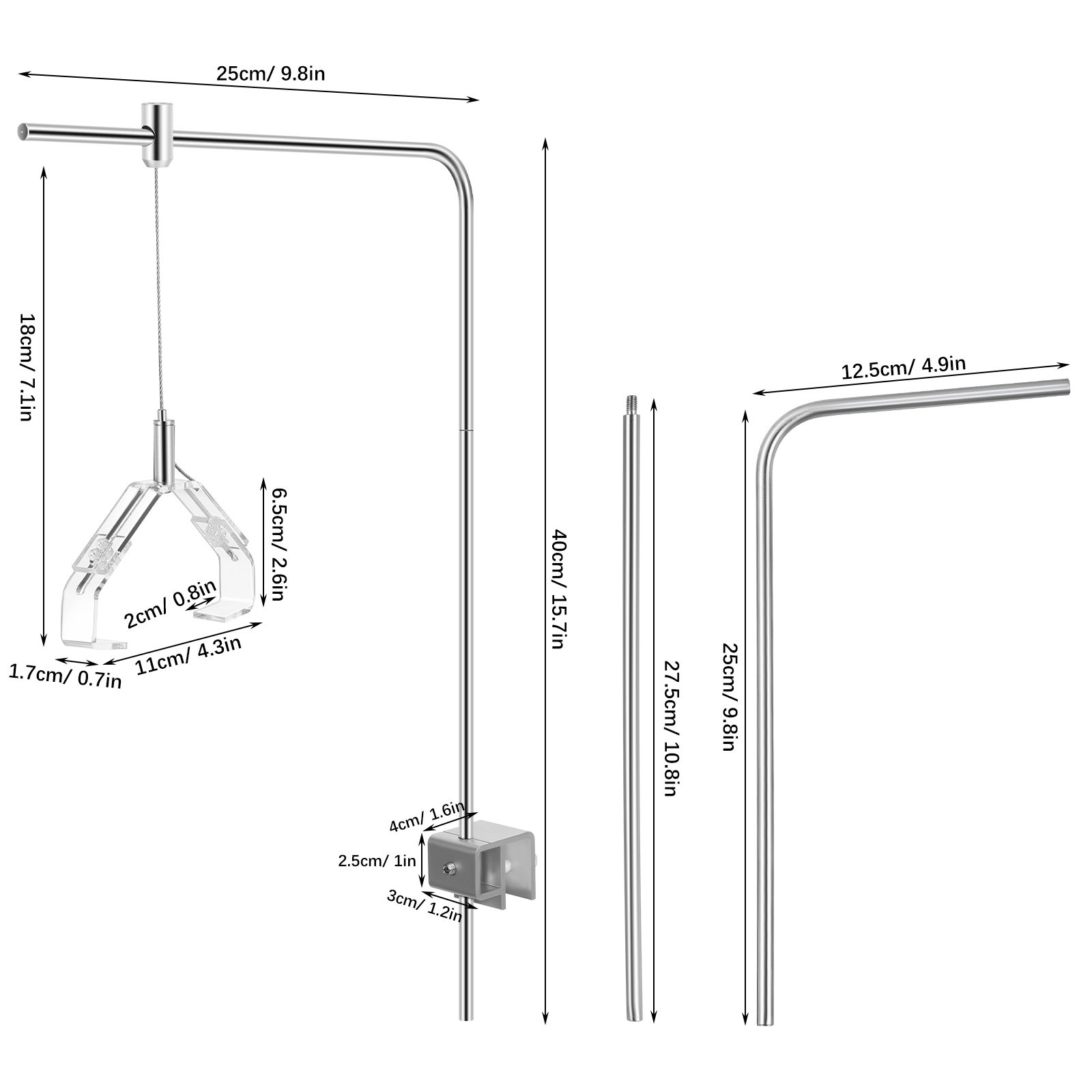 2Pcs Aquarium Lamp Holder Supp - Aquarium Fish Freshwater review and price