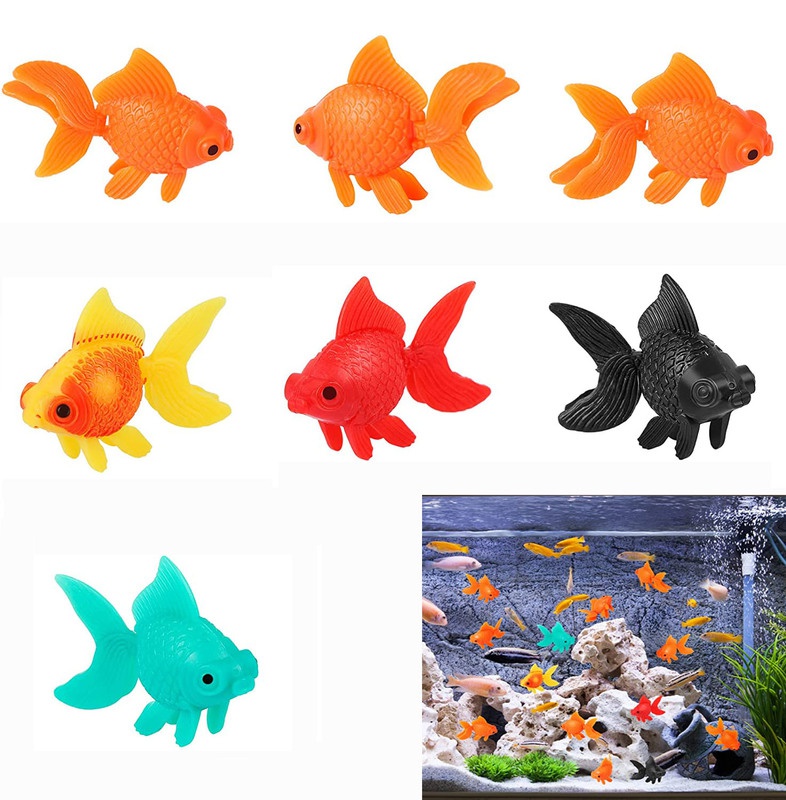 7 Pieces Artificial Fish Fish  - Aquarium Fish In Bowl review and price