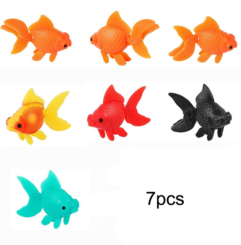 7 Pieces Artificial Fish Fish  - Aquarium Fish In Bowl review and price