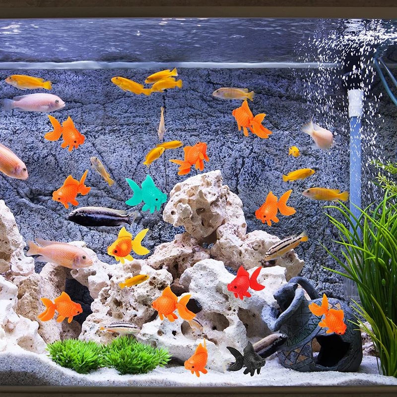 7 Pieces Artificial Fish Fish  - Aquarium Fish In Bowl review and price