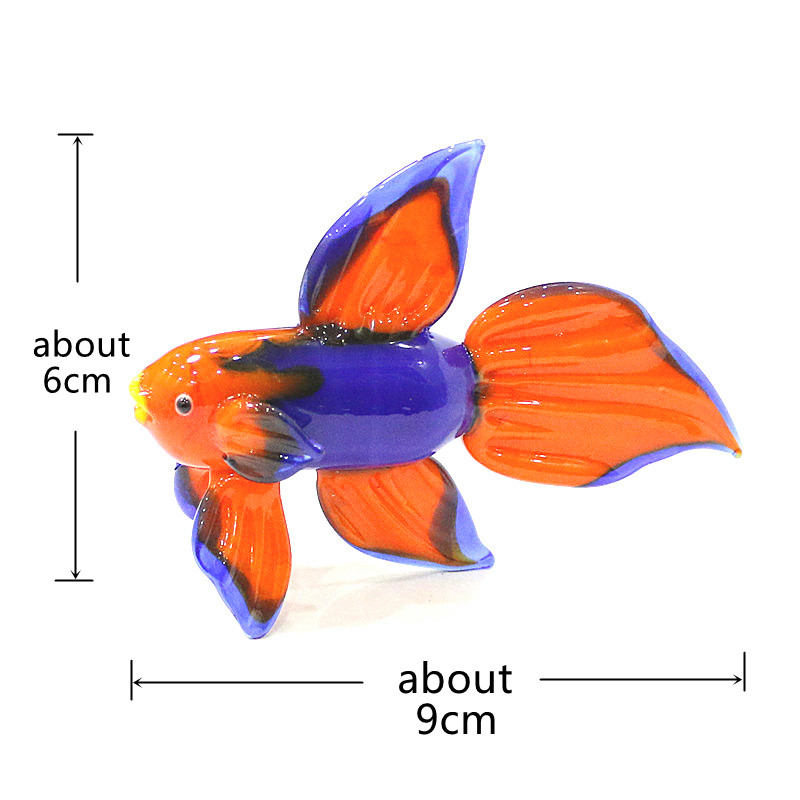 Orange Murano Glass Tropical F - Live Fish Aquarium review and price