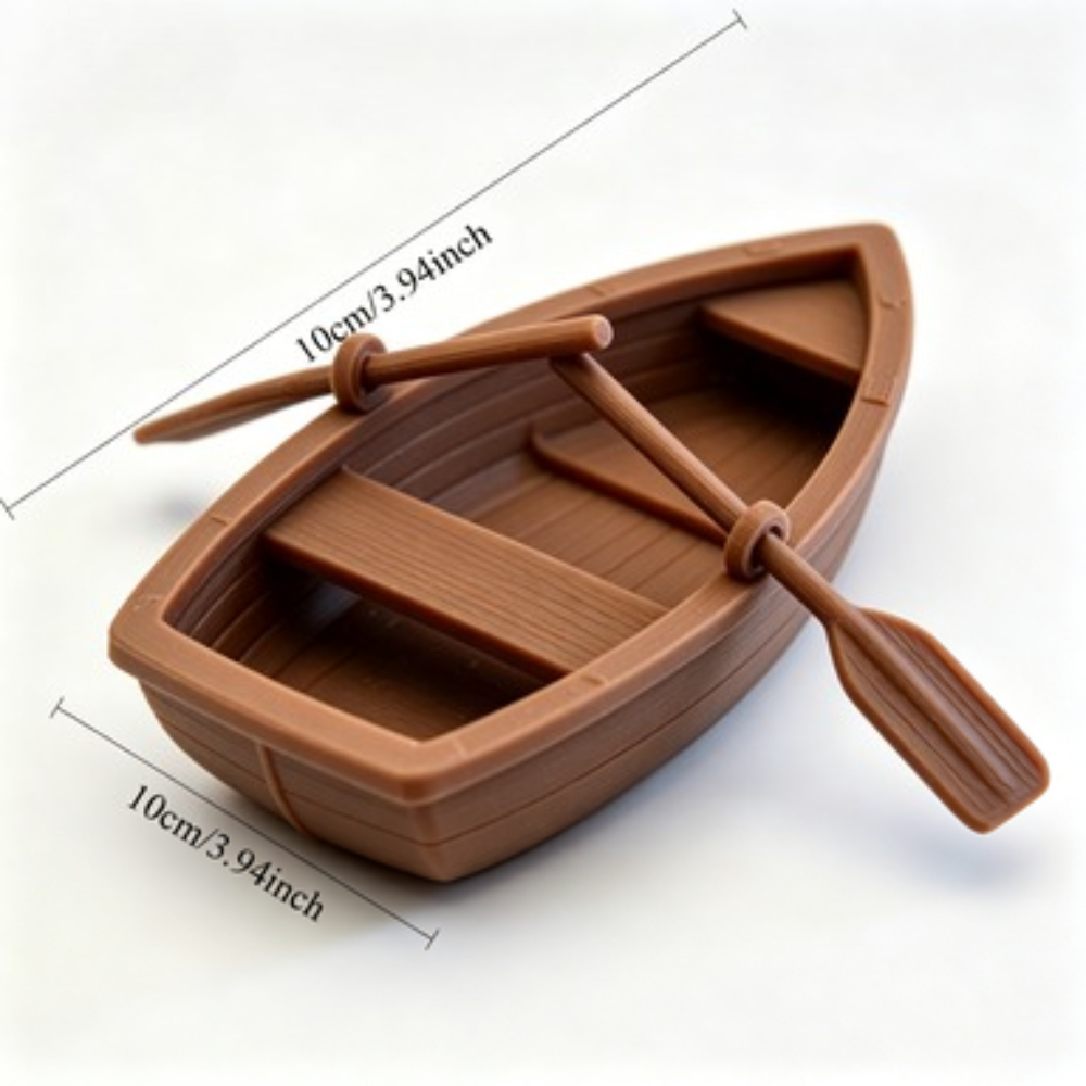 Mini Double Oar Wooden Boat Aq - Aquarium Fishing review and price