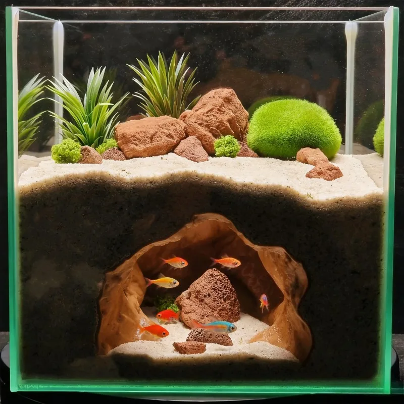 Sinkhole Cave Aquarium Ornamen - Aquarium Fish Cave review and price