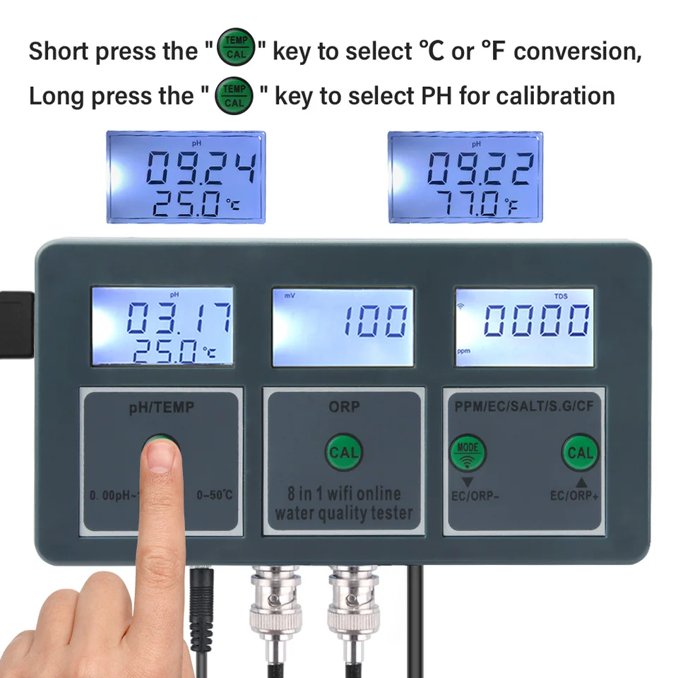 WiFi Digital PH ORP TDS EC Sal - Aquarium Fish Online review and price