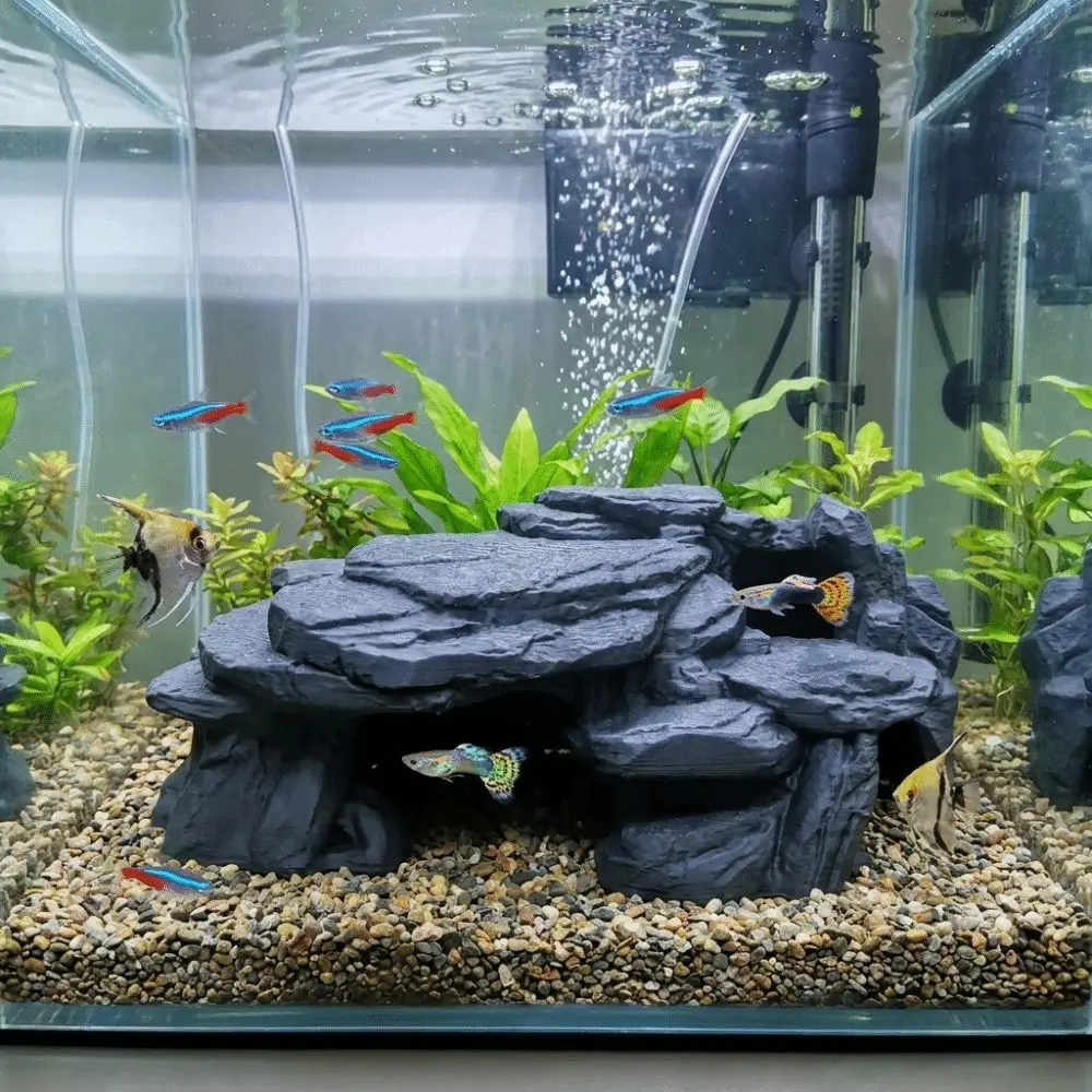 3D Printing Fish Tank Rockery  - Aquarium Fish Cave review and price