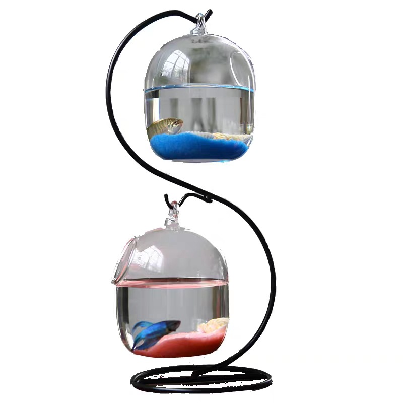 Creative Double-deck Suspended - Aquarium Fish In Bowl review and price